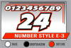 PRINTED NUMBER SET E-3